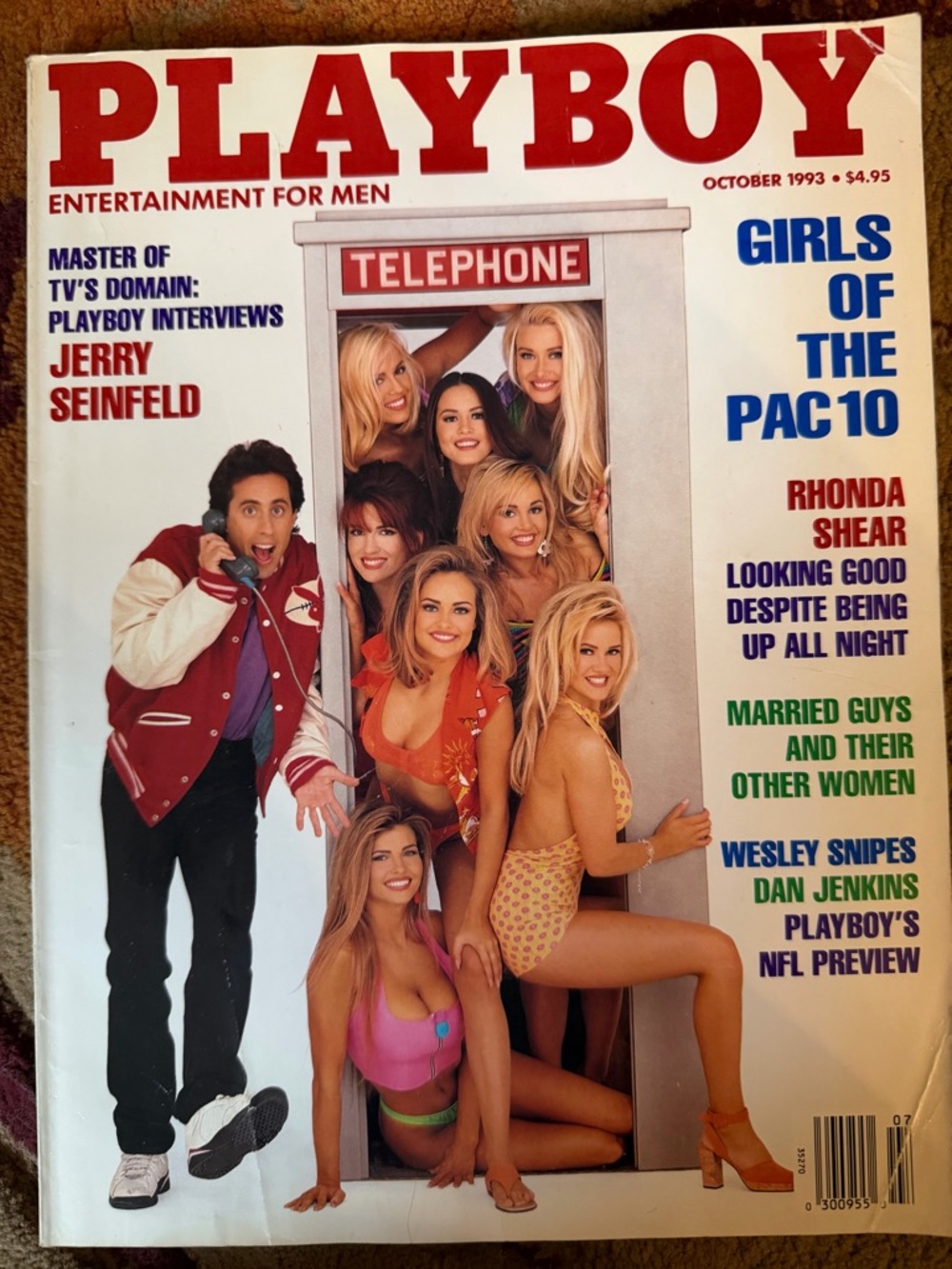 Playboy October 1993 Girls of the PAC 10 Illustrated Jerry Seinfeld Interview